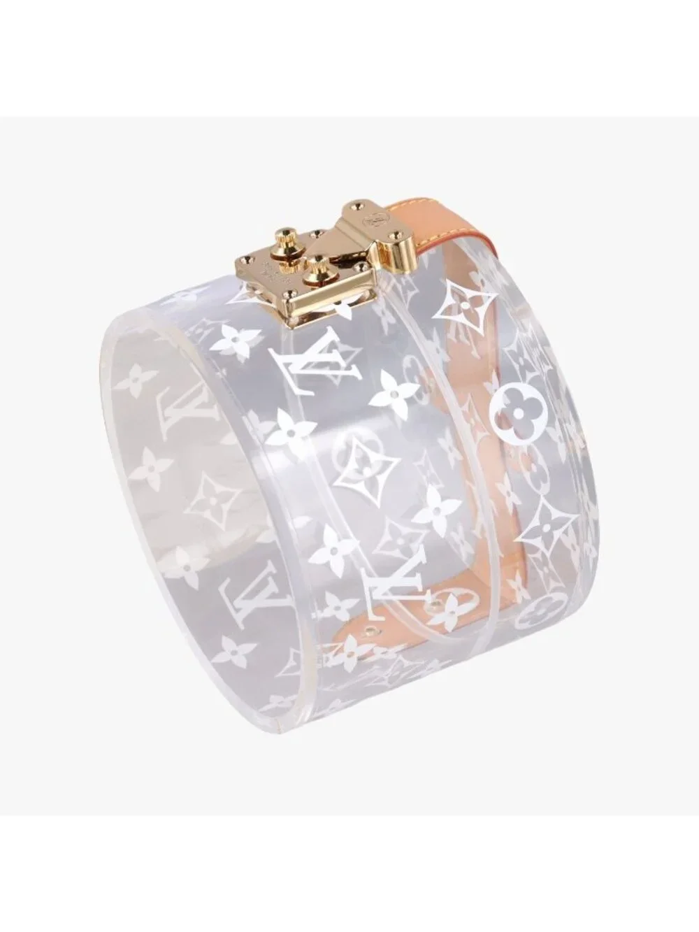 Louis Vuitton Box Scott Transparent Monogram Plexiglas Clutch
